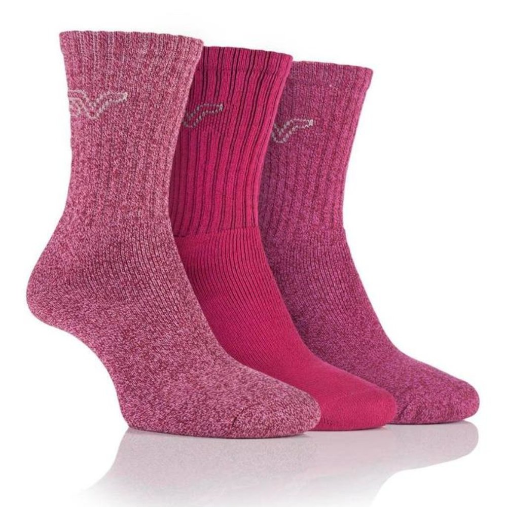 Storm Valley Ladies Boot Socks, pink socks